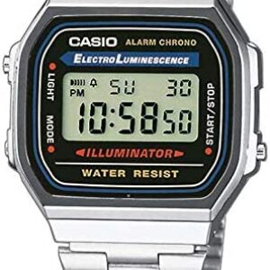 Casio Collection Retro Armbanduhr digital Quarzwerk Metall A168WA-1YES