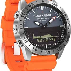 Flytise Herren Sport Digital Analog Uhr Taucheruhr Sta Business Armbanduhr Höhenmesser Kompass 200m Wasserdicht mit Silikond