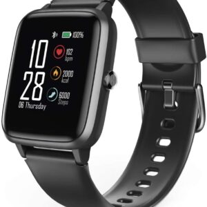 Hama Smartwatch 5910, GPS, wasserdicht (Fitnesstracker für Herzfrequenz/Kalorien, Sportuhr mit Schrittzähler, Schlafmonitor, Musiksteuerung,…