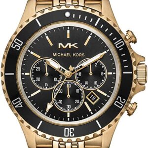 Michael Kors Herren Chronograph Quarz Uhr mit Edelstahl Armband
