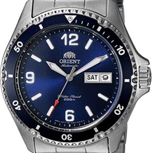 Orient Mako II – Japanische Automatik-Herren-Taucheruhr aus Edelstahl, Farbe: silberfarben (Modell: FAA02002D9)