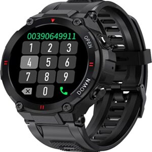 Smartwatch Fitness Herren Damen Wasserdicht Smart Watch mit Bluetooth Herzfrequenzmesser Armband Schrittzähler Fitness Tracker Stoppuhr…