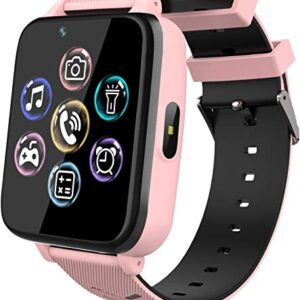 Smartwatch für Kinder, Uhr Telefon für Mädchen Jungen Touchscreen mit Musik Player, Spiel, Kamera, Taschenlampen, Wecker, Smart Watch Telefonieren…