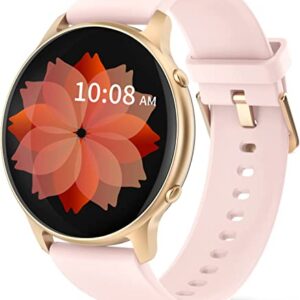 TUYOMA Smartwatch Damen, 1,3 Zoll Touchscreen Fitnessuhr Damen, IP68 Wasserdicht Sportuhr Schrittzähler mit Herzfrequenz, SpO2, Schlafmonitor, für…