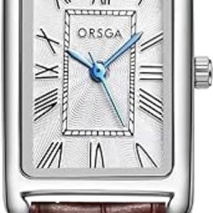 CIVO Damenuhr Analog Quarz Uhr Leder Rechteckige Damen Armbanduhr Retro Klassische Uhr Elegante Römische Nummer, Mode Kleid Geschenke für Frauen Mädchen