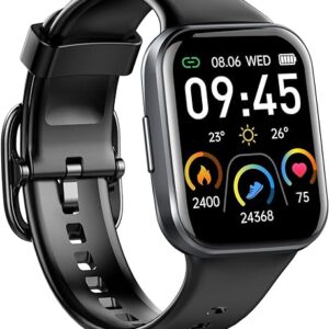 Jugeman Smartwatch Damen Herren, Fitnessuhr mit 1,69″ HD Farbdisplay, 25 Sportmodi Fitness Tracker Uhr mit Pulsmesser Schlafmonitor, IP68 Wasserdicht Sportuhr mit Schrittzähler…