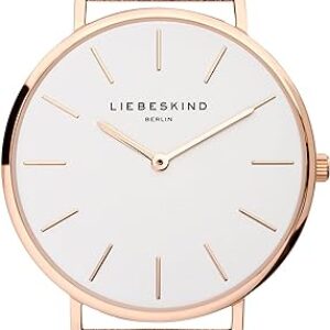Liebeskind Analog Quarz Armbanduhr mit Lederarmband
