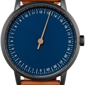 slow Round 11 - Brown Leather, Anthracite Case, Blue Dial