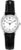 DUGENA Damen-Armbanduhr 1626331 Vintage, Quarz, weißes Zifferblatt, Edelstahlgehäuse, gehärtetes Mineralglas, Lederarmband, Dornschließe, 3 bar