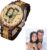 Personalisierte Custom Foto Holzuhr Armbanduhr für Männer graviert Vatertagsgeschenk für Männer Papa Opa