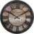Uhr „Vintage“, schwarz und Holz D 39 cm – Kastanienbraun – Atmosphera