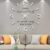Vangold Moderne Mute DIY große Wanduhr 3D Aufkleber Home Office Decor Geschenk (Silber-73)